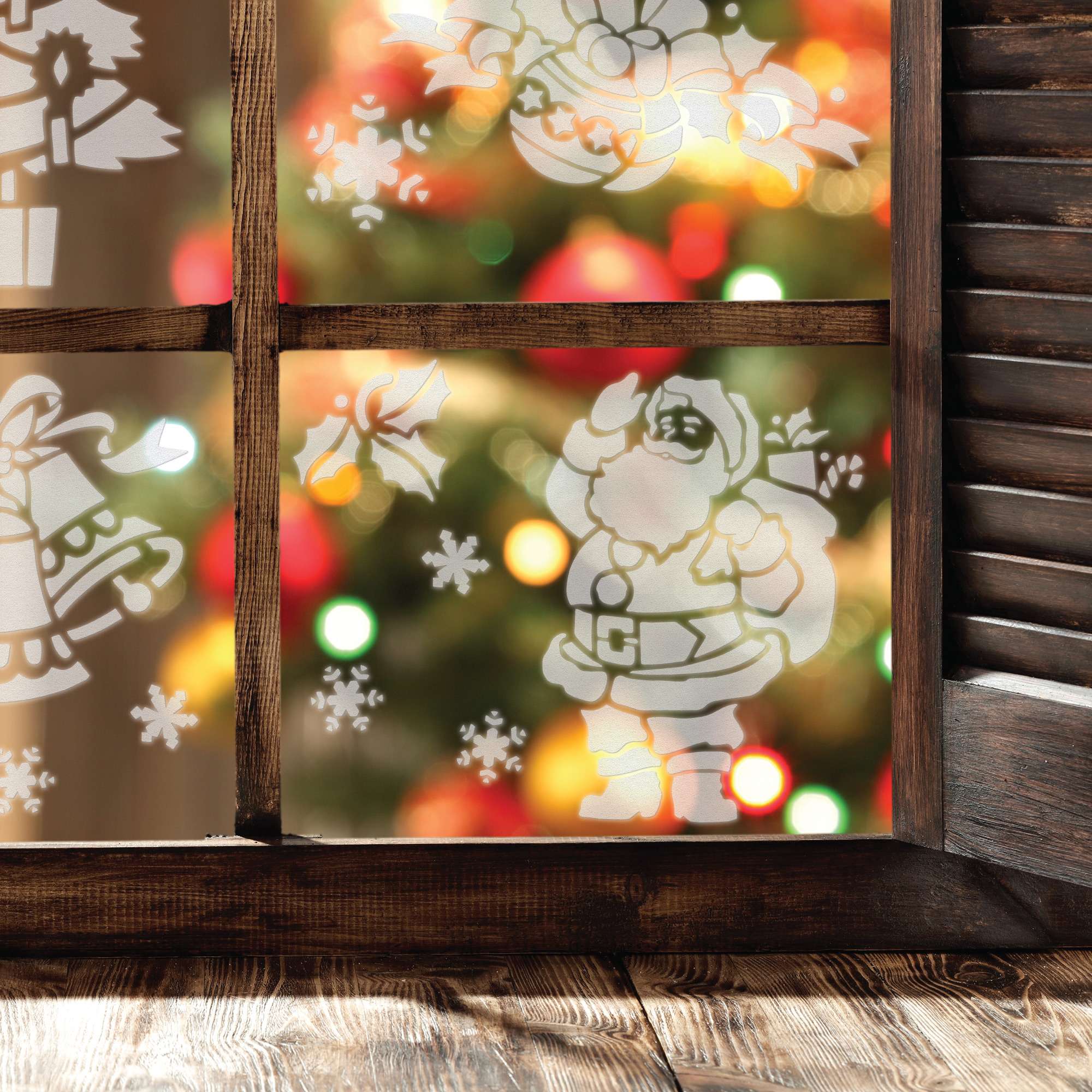 5 pcs Reusable Plastic Window Christmas Stencils for Artificial Snow #2 5 pcs Reusable Plastic Window Christmas Stencils for Artificial Snow #2