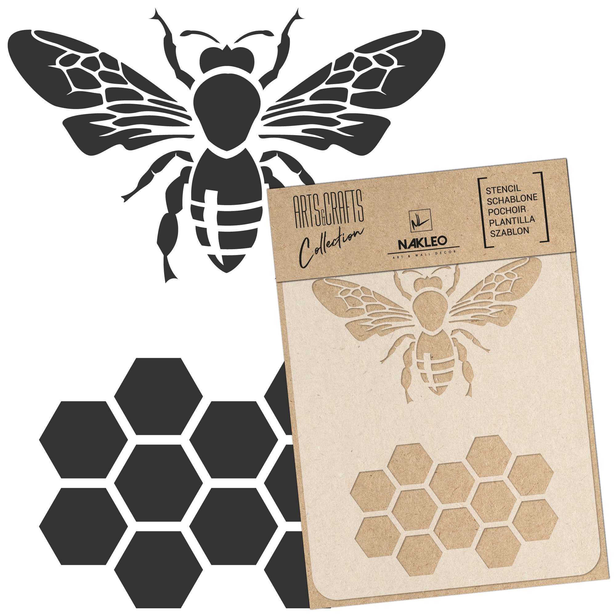 Reusable Craft Stencil - Scrapbooking Stencil // BEE Reusable Craft Stencil - Scrapbooking Stencil // BEE