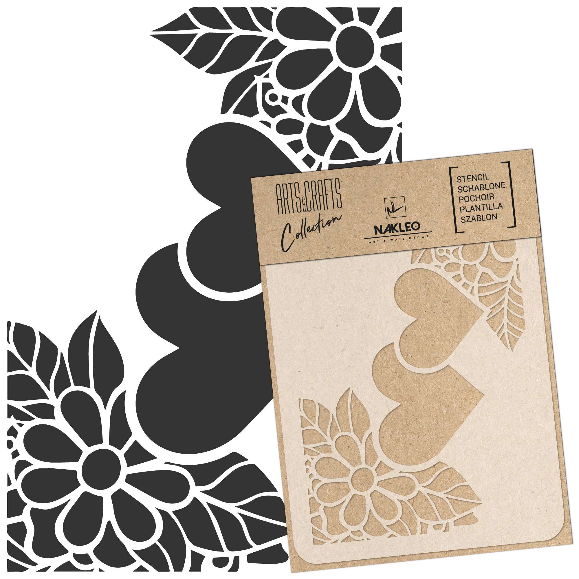 Reusable Craft Stencil - Scrapbooking Stencil // HEARTS Reusable Craft Stencil - Scrapbooking Stencil // HEARTS