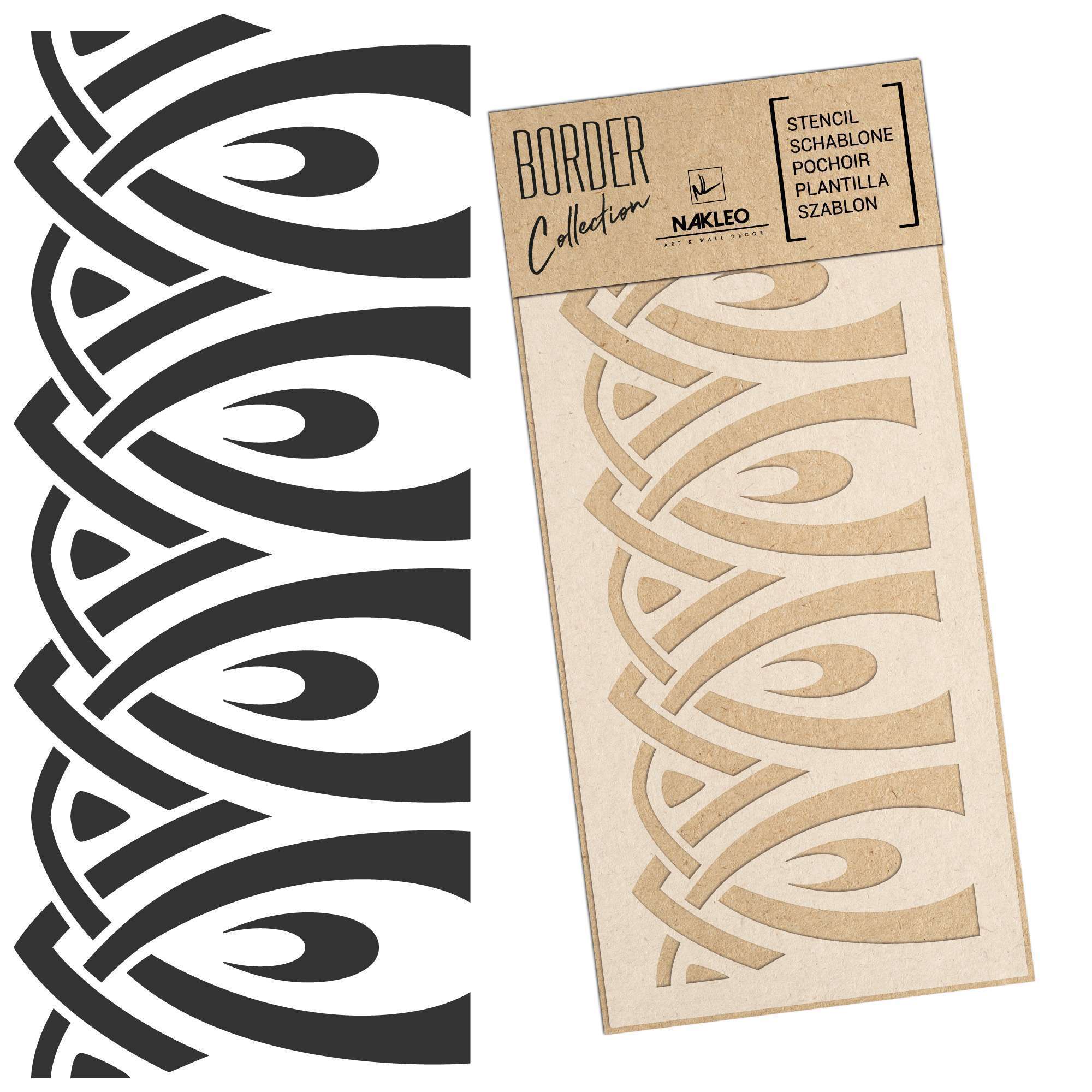 Reusable Stencil - Border - Stripe // ART NOUVEAU ORNAMENT #3 Reusable Stencil - Border - Stripe // ART NOUVEAU ORNAMENT #3