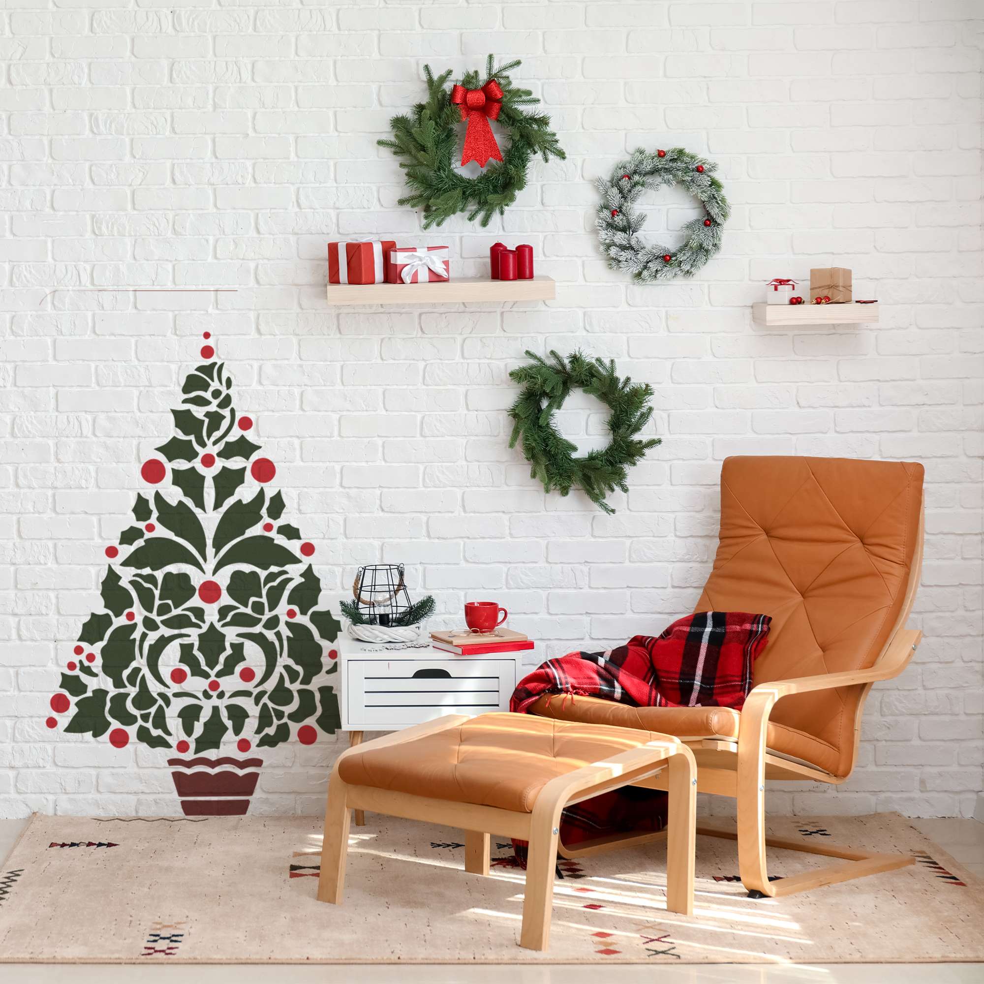 4 Ideeën voor kerstversiering met sjablonen 4 Ideeën voor kerstversiering met sjablonen