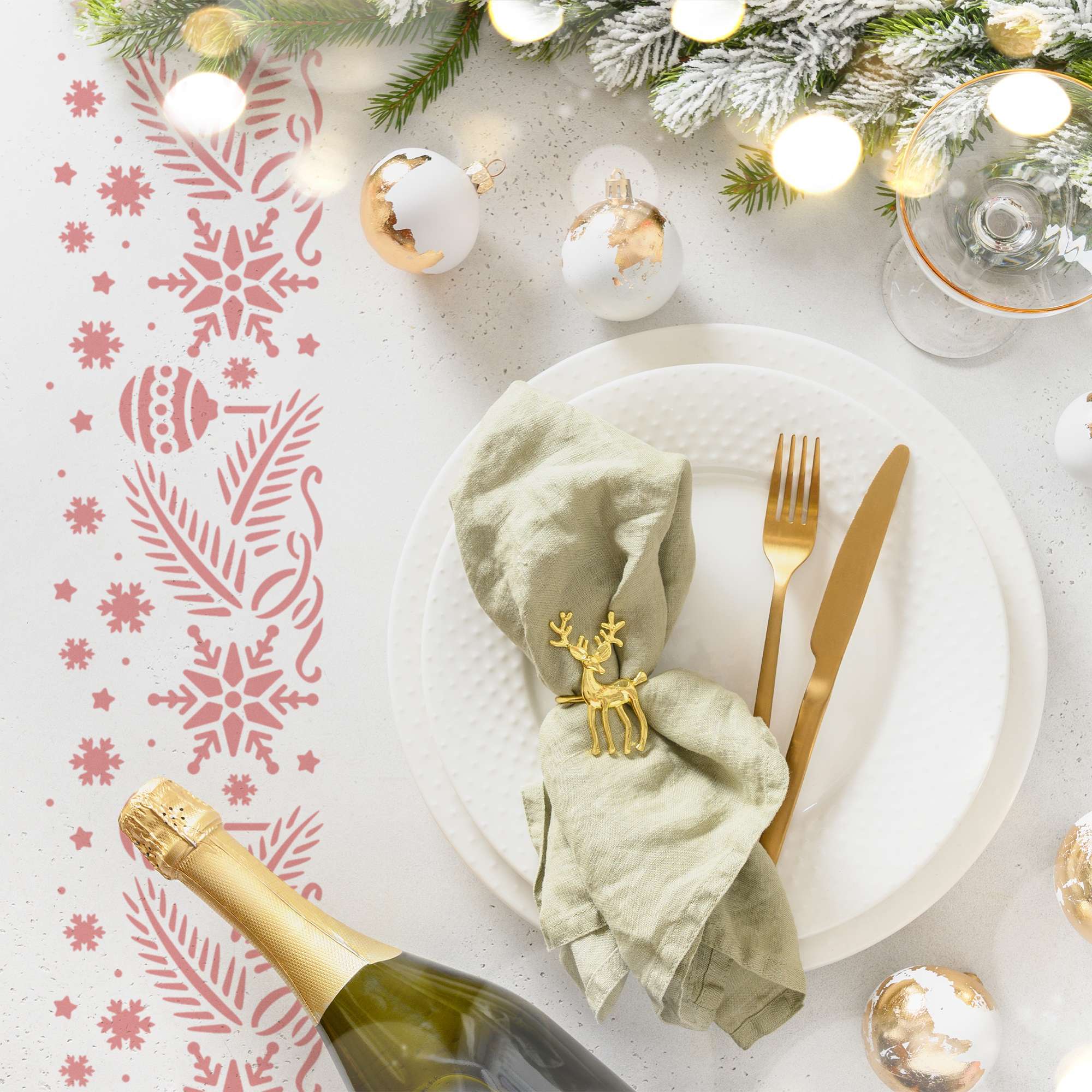 4 Ideeën voor kerstversiering met sjablonen 4 Ideeën voor kerstversiering met sjablonen