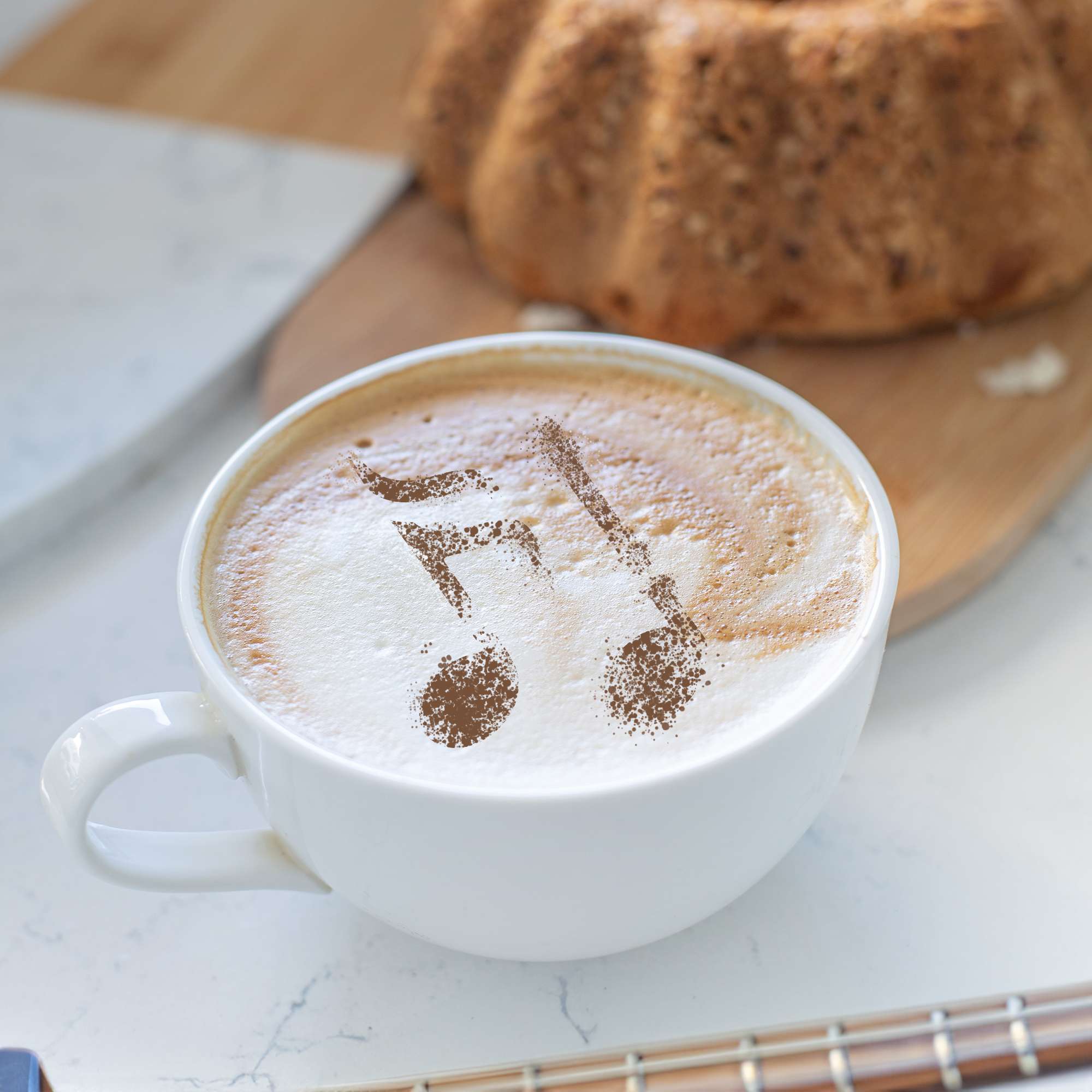Koffie en Koekjes Versieren Sjablonen (14 stuks) // NOTEN Koffie en Koekjes Versieren Sjablonen (14 stuks) // NOTEN