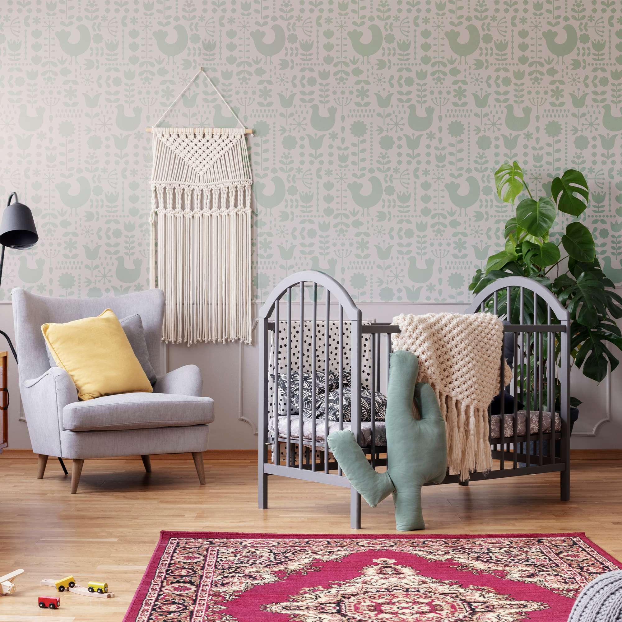 Een moderne benadering van interieurontwerp: sjablonen schilderen in eclectische stijl Een moderne benadering van interieurontwerp: sjablonen schilderen in eclectische stijl
